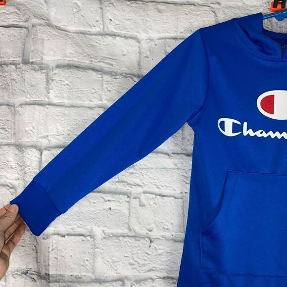 Champion authentic athleticwear drifit Longsleeve hoodie sz 5/6 boys - Picture 3 of 6